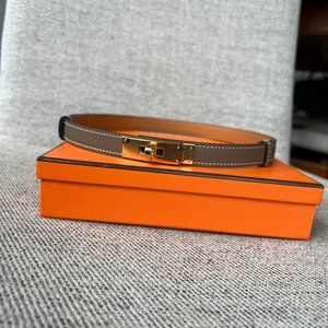 Hermes Kelly 18 Belt in Etoupe, Adjustable Belt - Brand New, Never Worn